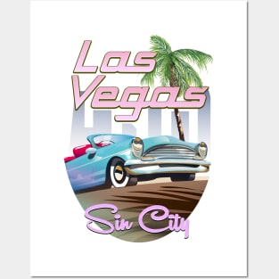 Las Vegas Sin City Travel poster Posters and Art